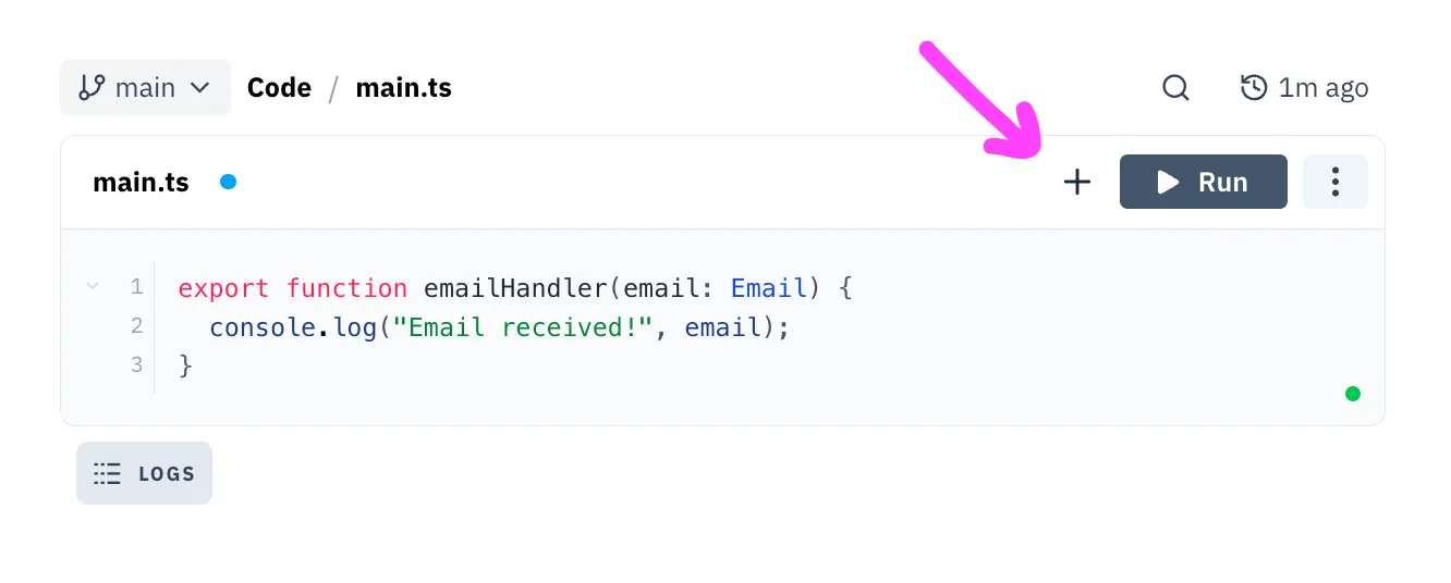 add email trigger