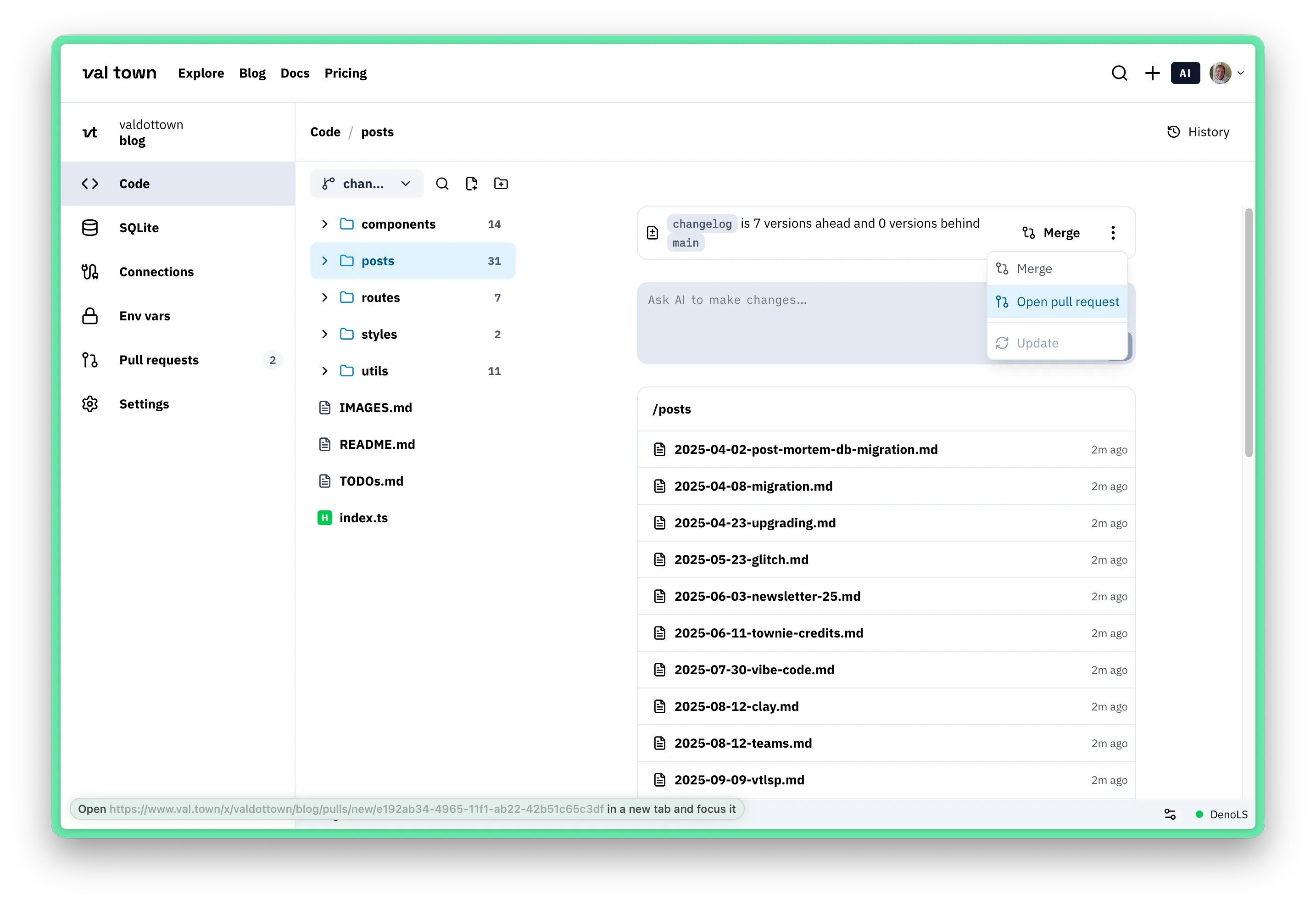 pull request